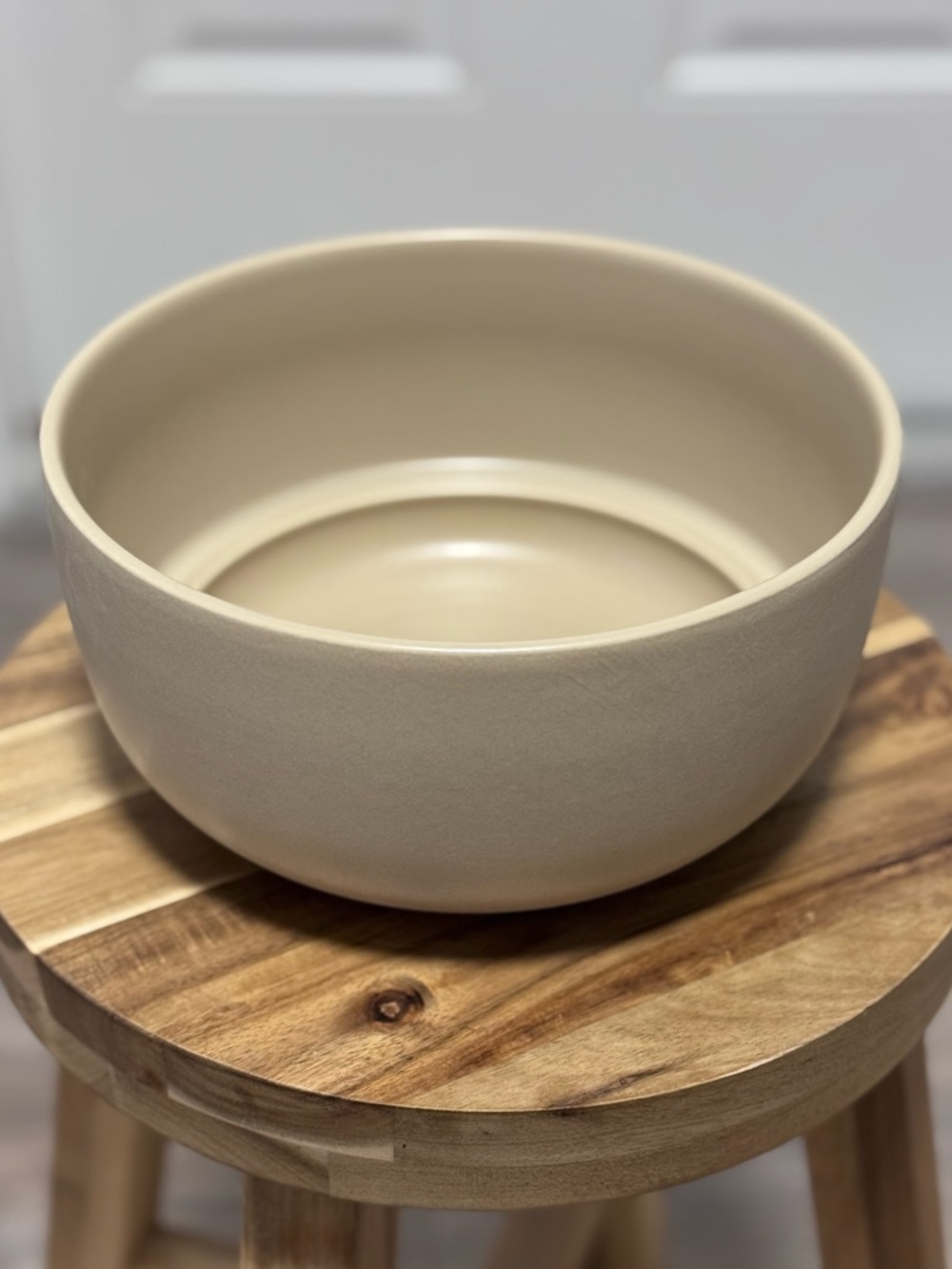 FABLE Home Large Planter Coastal Cream Ceramic Pot + Tray New In Box - Picture 11 of 15